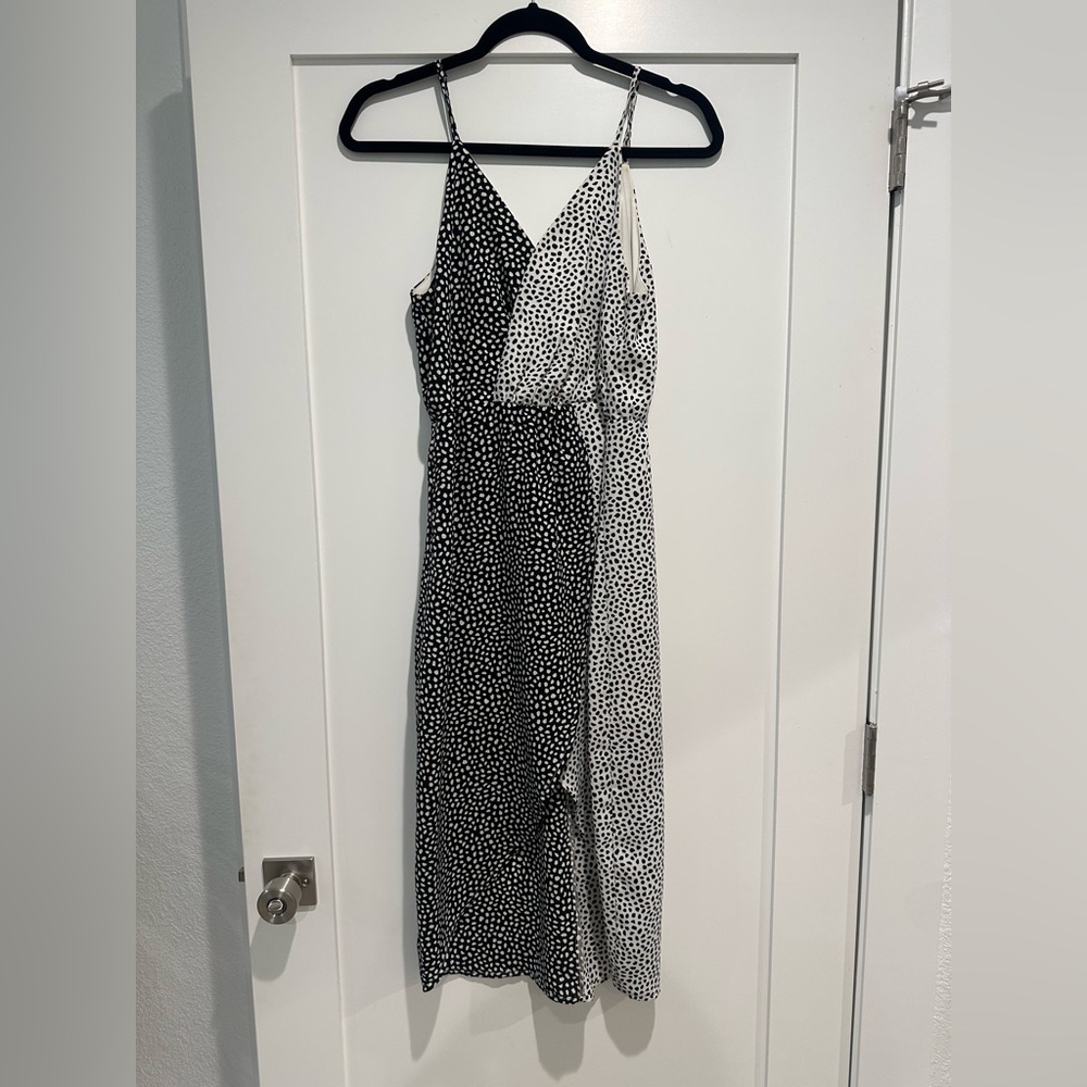 Black and white polka dot dress